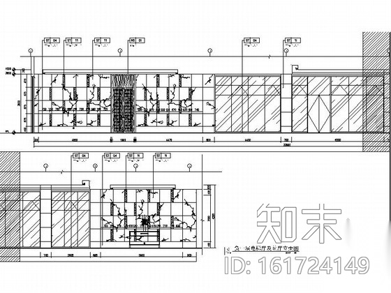 [广东]五星级高档酒店现代电梯厅及前厅CAD装修施工图（...施工图下载【ID:161724149】