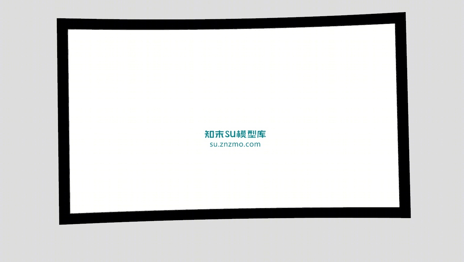 电影屏幕曲屏幕布SU模型下载【ID:148476181】