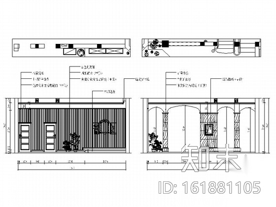 [南通]欧美风情双层别墅装修图（含效果）cad施工图下载【ID:161881105】