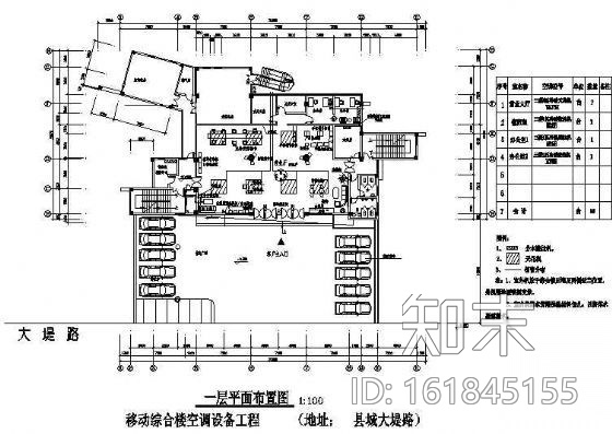 某公司三层营业厅及办公室设计cad施工图下载【ID:161845155】