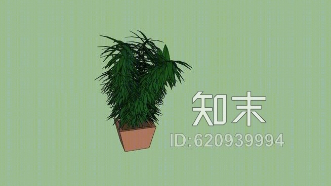 在盆栽植物，植物SU模型下载【ID:620939994】