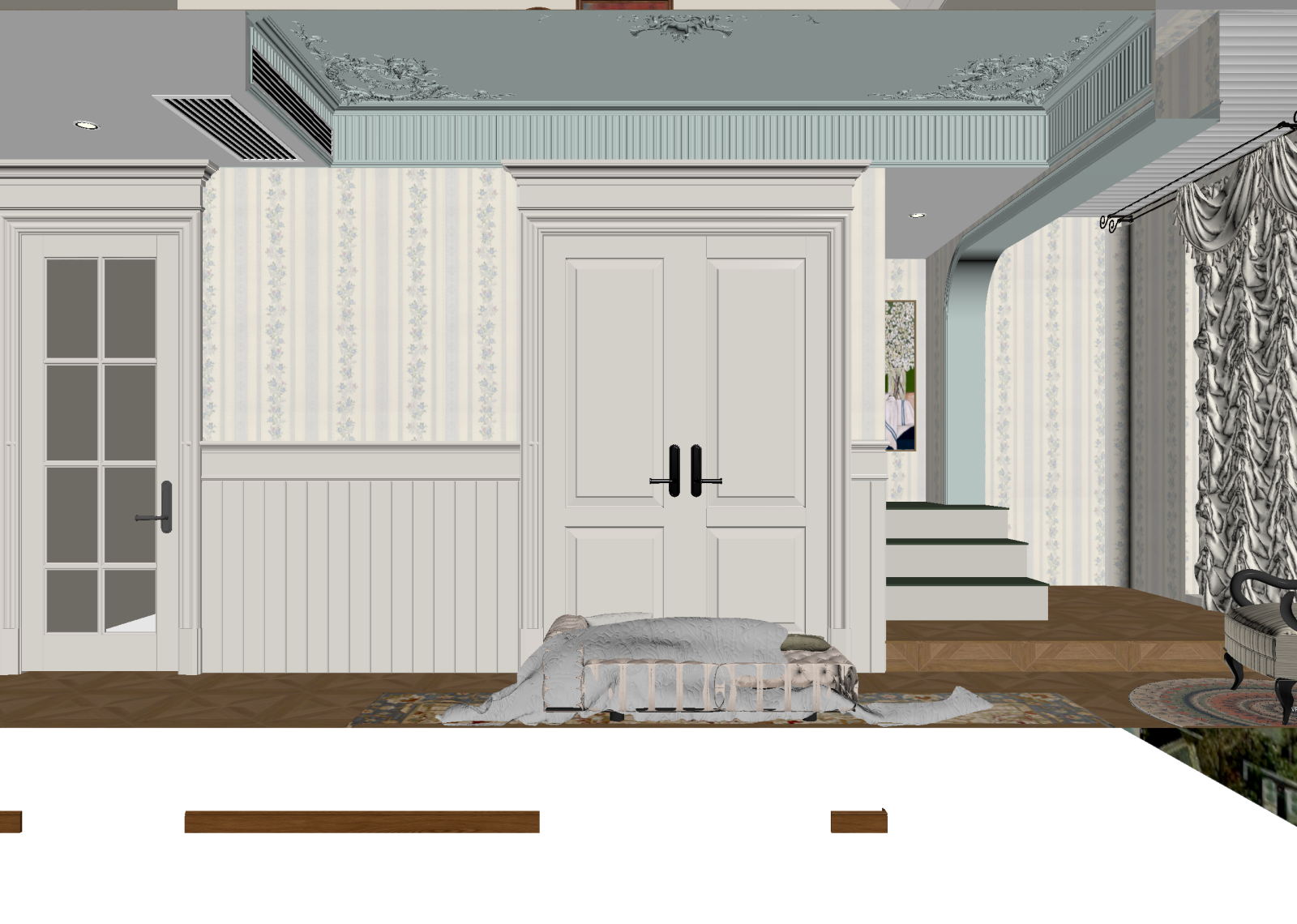 法式玄关3D模型下载【ID:1215048526】