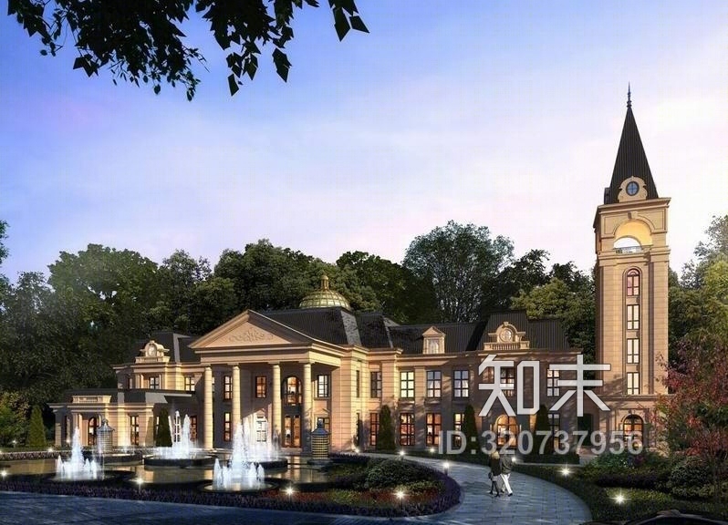 法式会所SU模型下载【ID:320737956】
