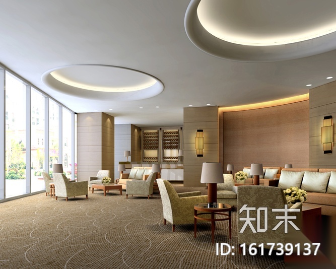 [上海]知名商区写字办公楼设计施工图(含效果图)施工图下载【ID:161739137】