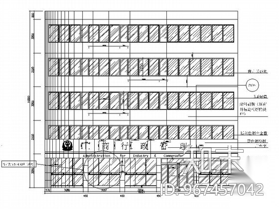 [浙江]某工商所办公楼室内设计装修图（含效果）cad施工图下载【ID:967457042】