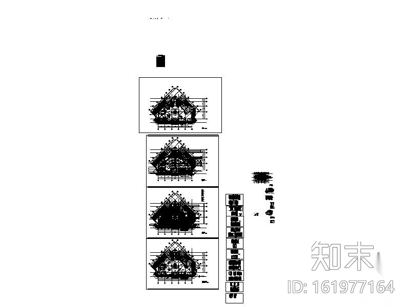 [上海]某四星级酒店大堂装修图cad施工图下载【ID:161977164】