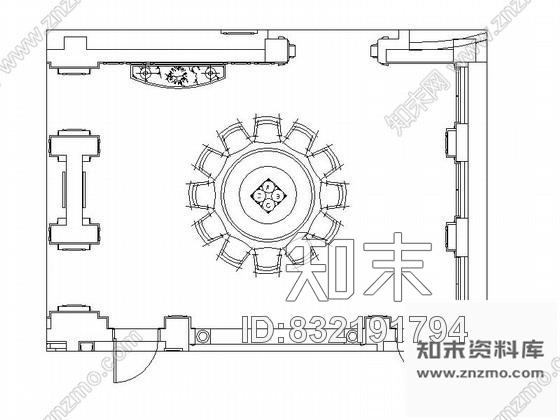 图块/节点豪华住宅餐厅设计立面图cad施工图下载【ID:832191794】