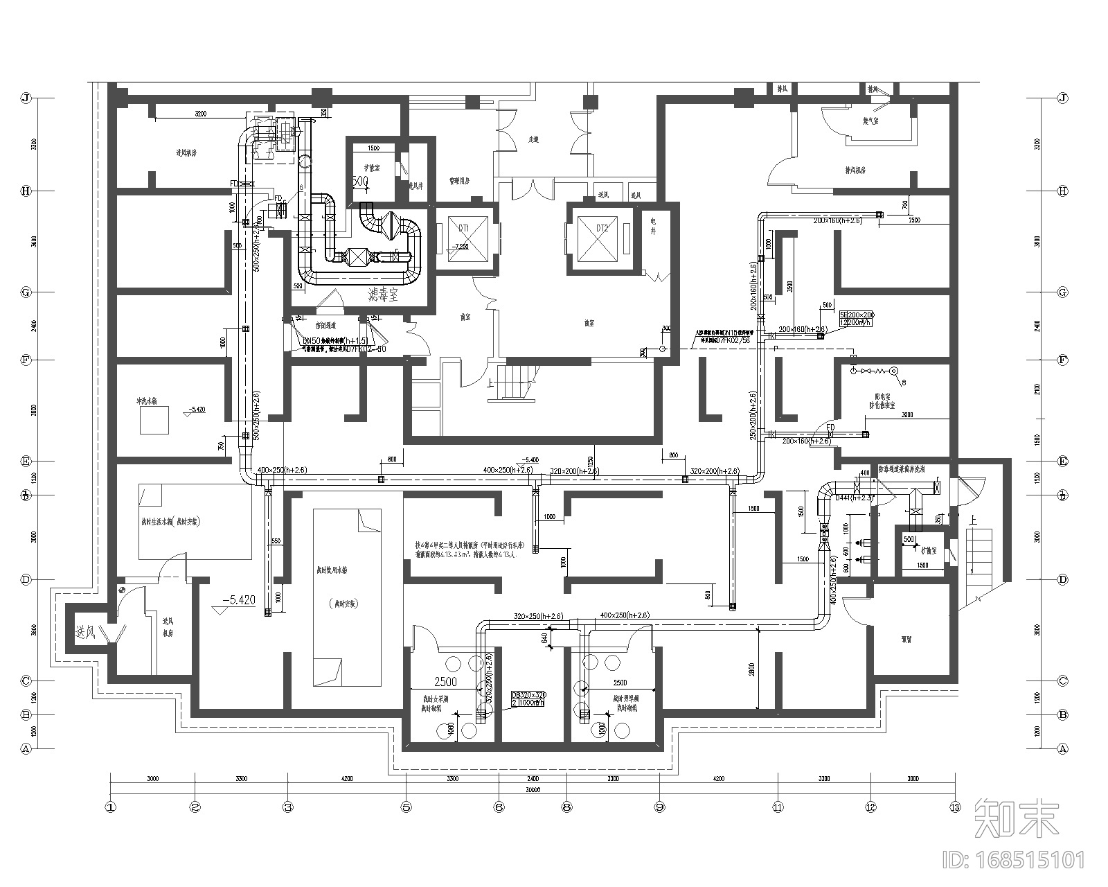 北方光电集团社区29层住宅暖通图-含计算书cad施工图下载【ID:168515101】