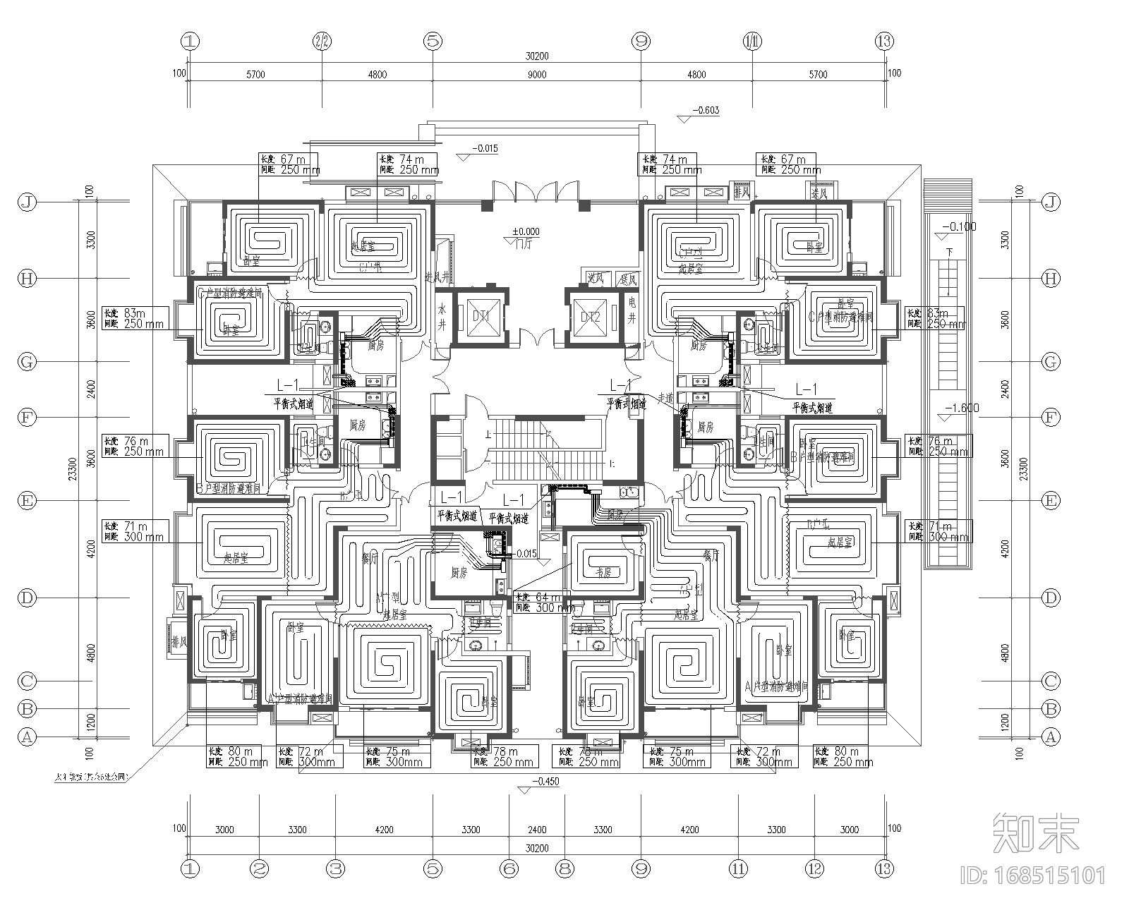 北方光电集团社区29层住宅暖通图-含计算书cad施工图下载【ID:168515101】
