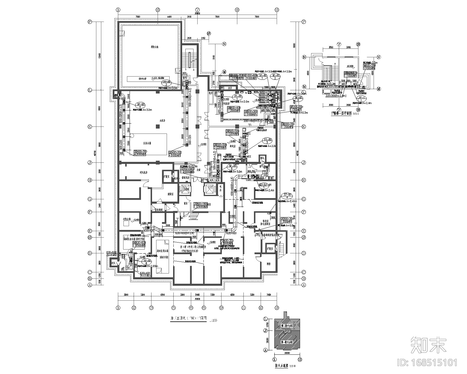 北方光电集团社区29层住宅暖通图-含计算书cad施工图下载【ID:168515101】