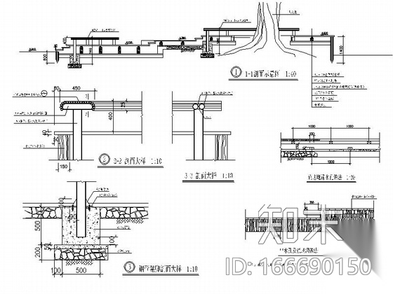 [温州]魅力花园绿地景观施工图cad施工图下载【ID:166690150】