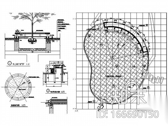 [温州]魅力花园绿地景观施工图cad施工图下载【ID:166690150】