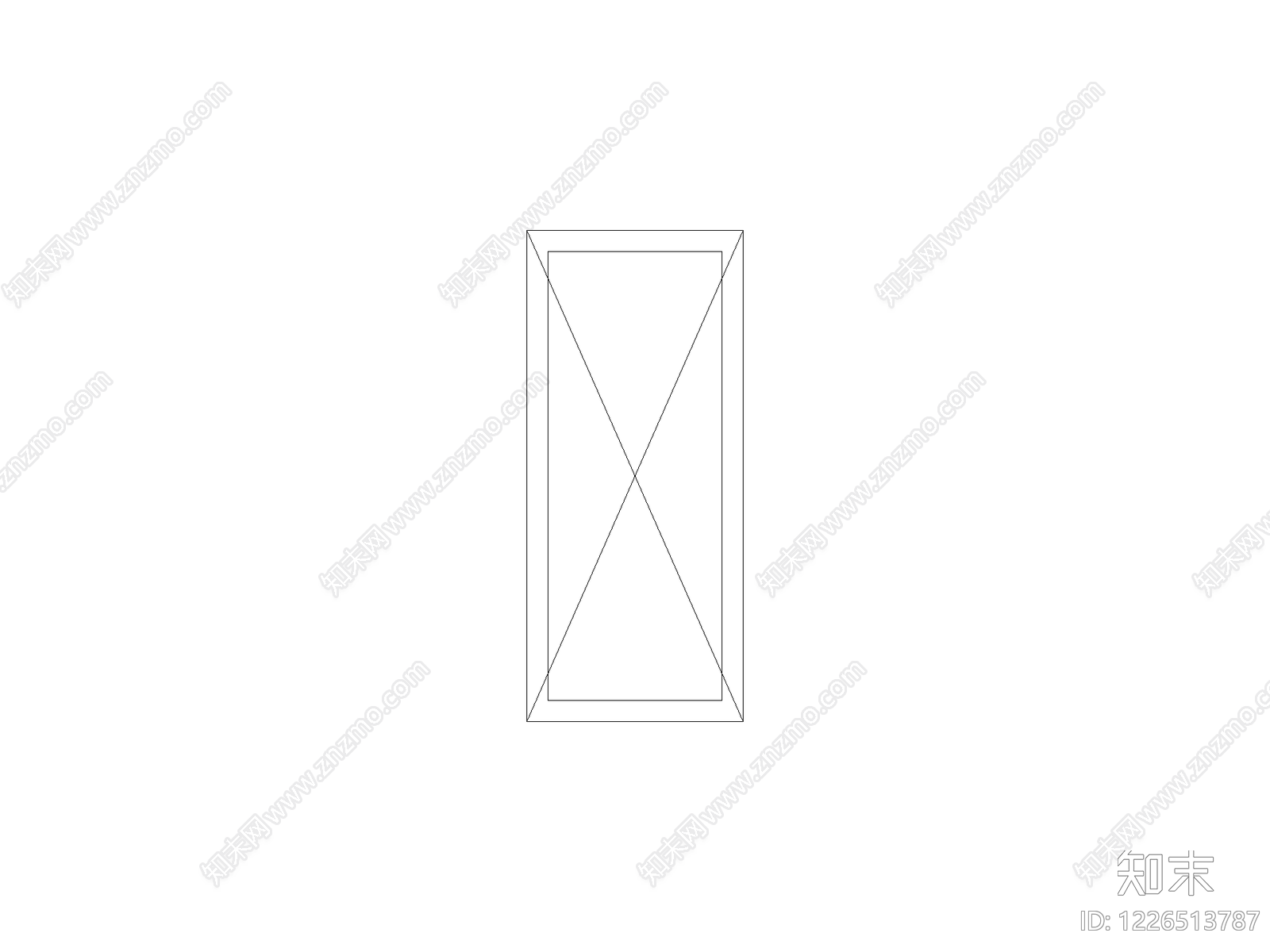 现代门CAD图纸