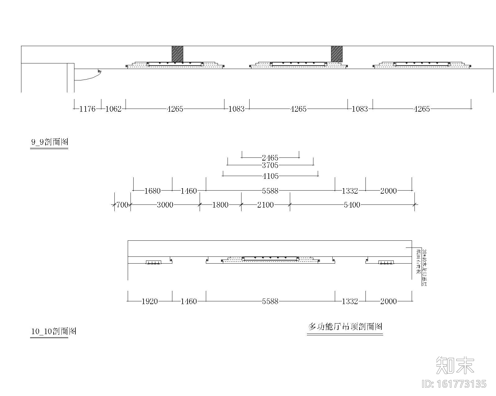 某办公楼室内装修全套施工图纸cad施工图下载【ID:161773135】