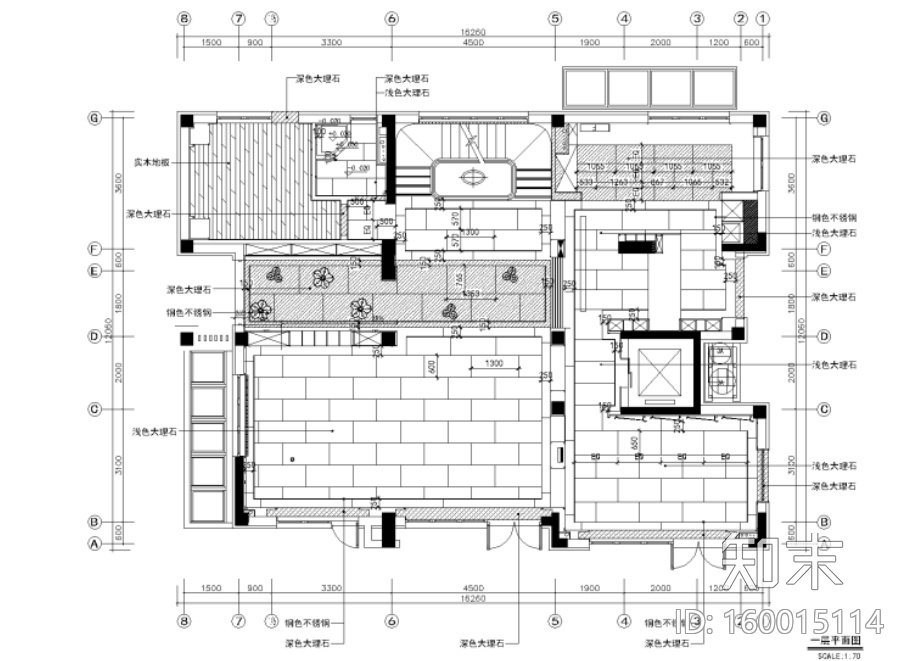 [北京]亿城燕西华府42#合院别墅施工图cad施工图下载【ID:160015114】