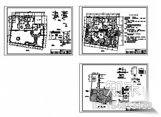 [扬州]某中式古典庭院景观设计施工图施工图下载【ID:164853133】