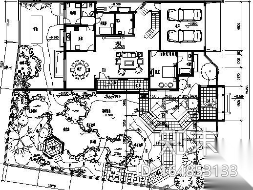 [扬州]某中式古典庭院景观设计施工图施工图下载【ID:164853133】