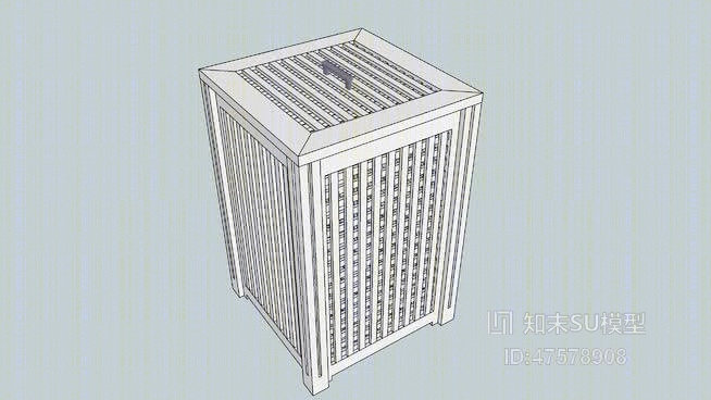 收纳箱收纳筐SU模型下载【ID:619285206】