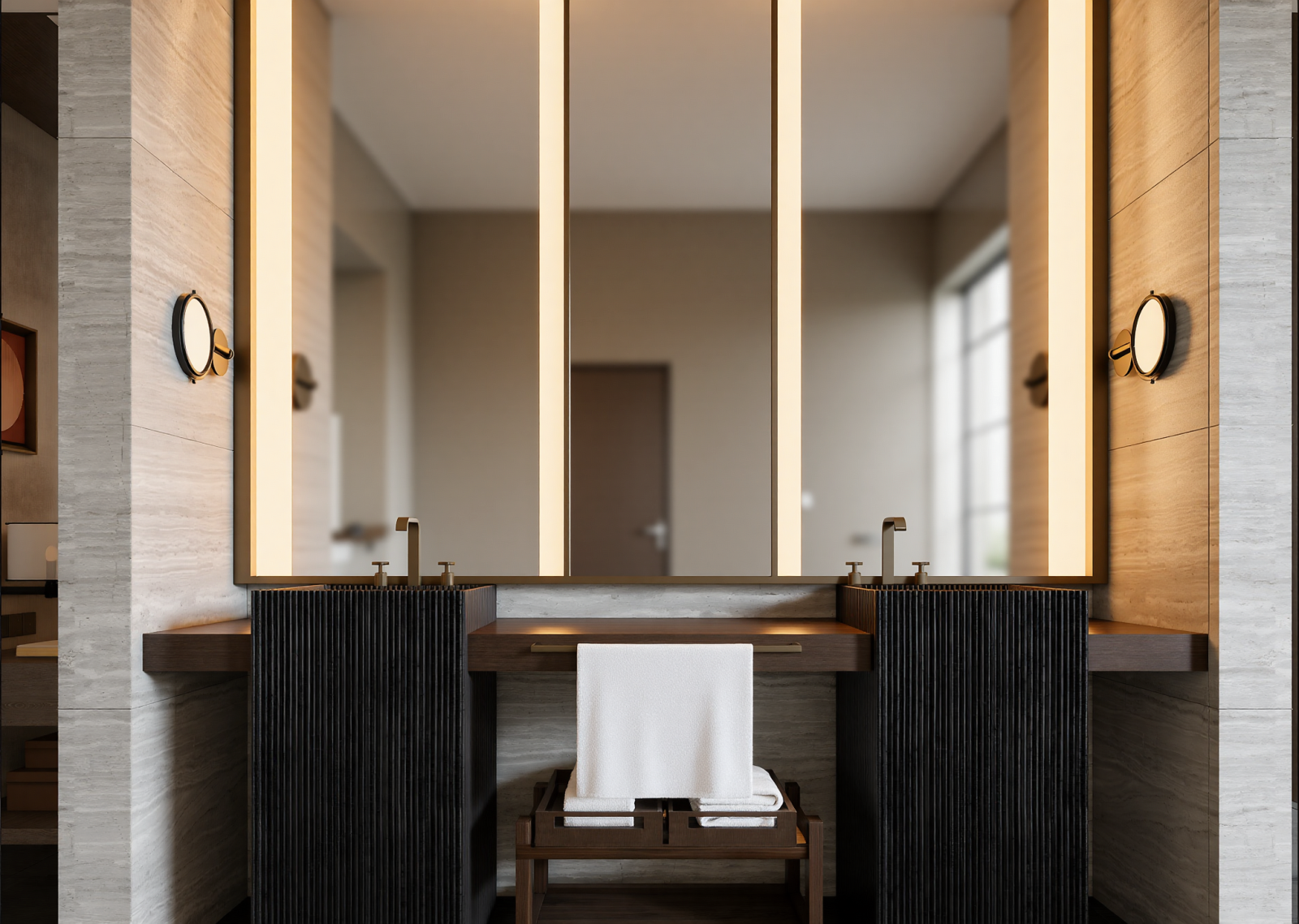 新中式酒店卫生间3D模型下载【ID:1214727471】