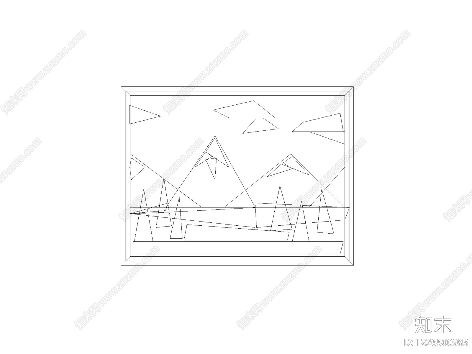 挂画CAD图纸