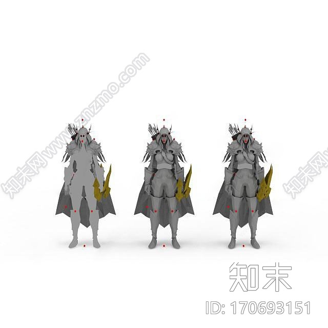 现代3DWOW魔兽世界游戏角色CG模型下载【ID:170693151】