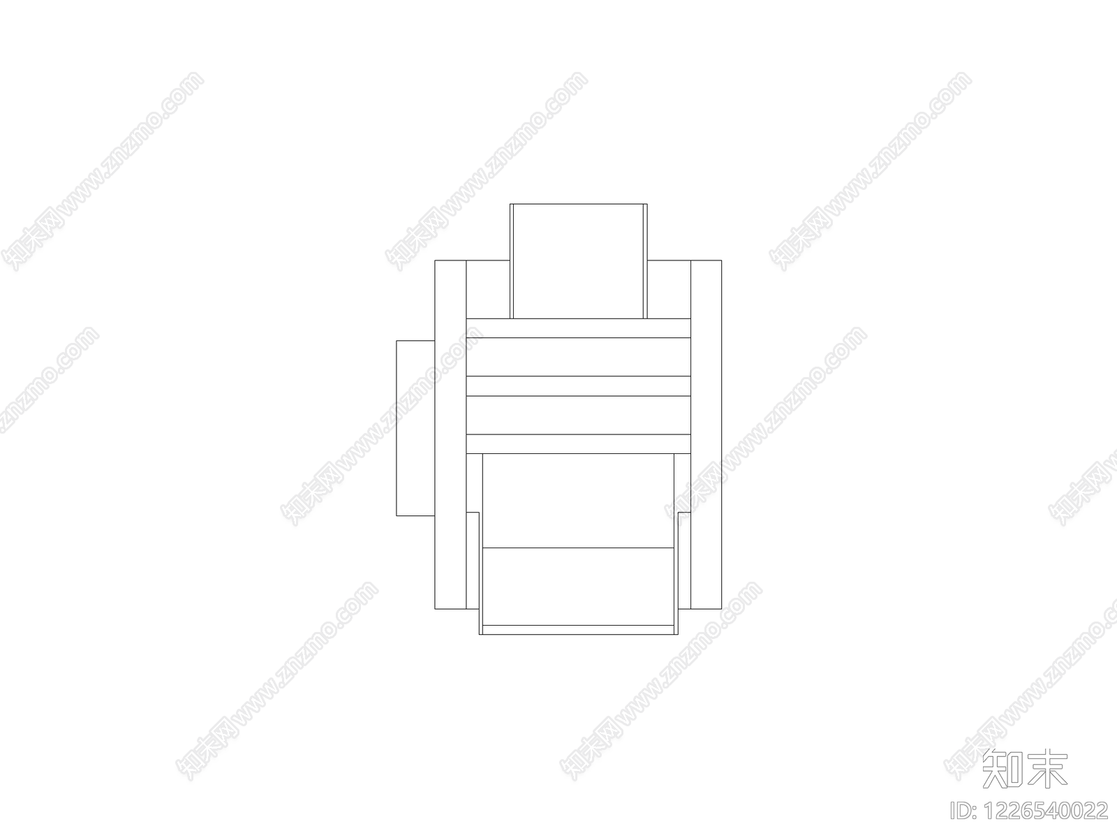 沙发cad施工图下载【ID:1226540022】