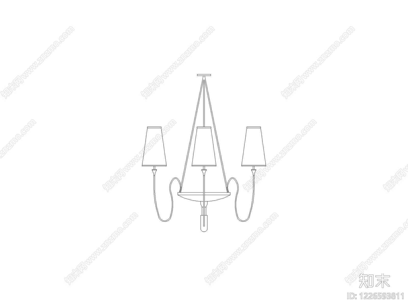 灯具图块cad施工图下载【ID:1226593811】