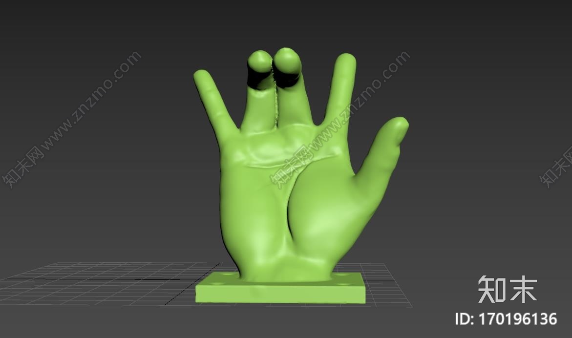 “我爱你”手势挂钩3d打印模型下载【ID:170196136】