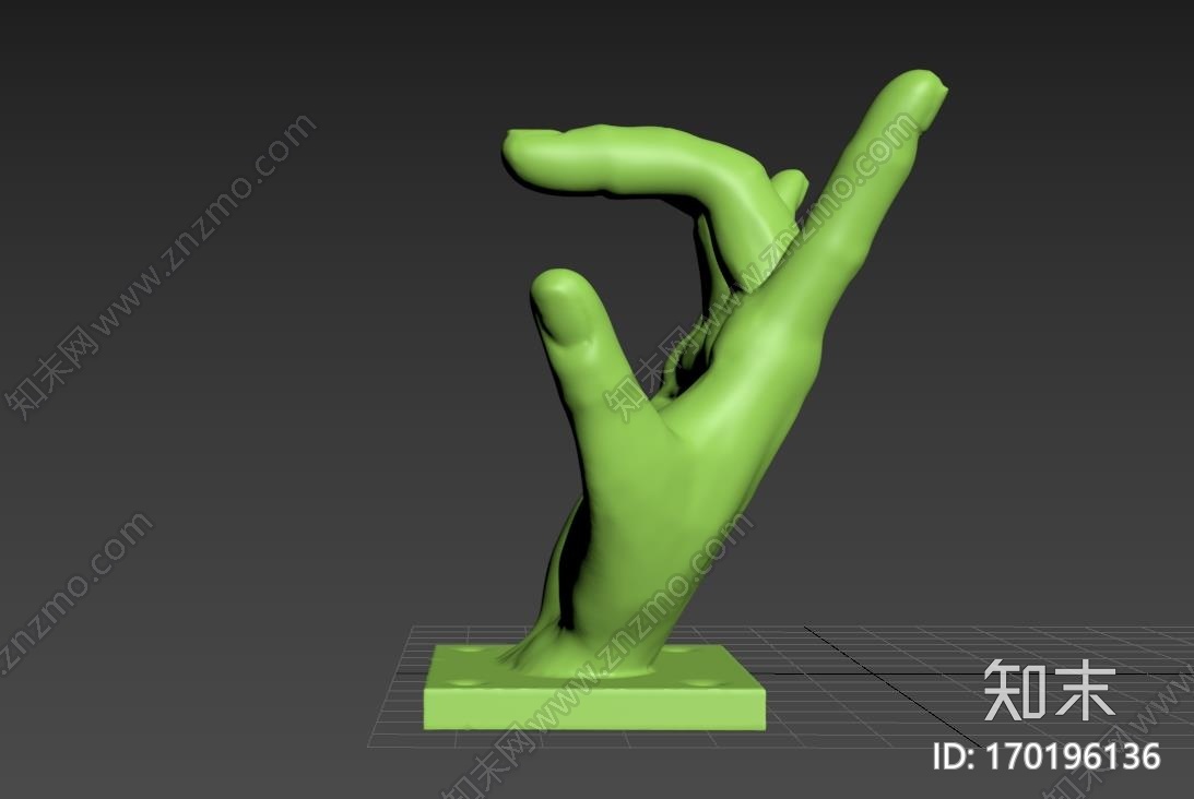 “我爱你”手势挂钩3d打印模型下载【ID:170196136】