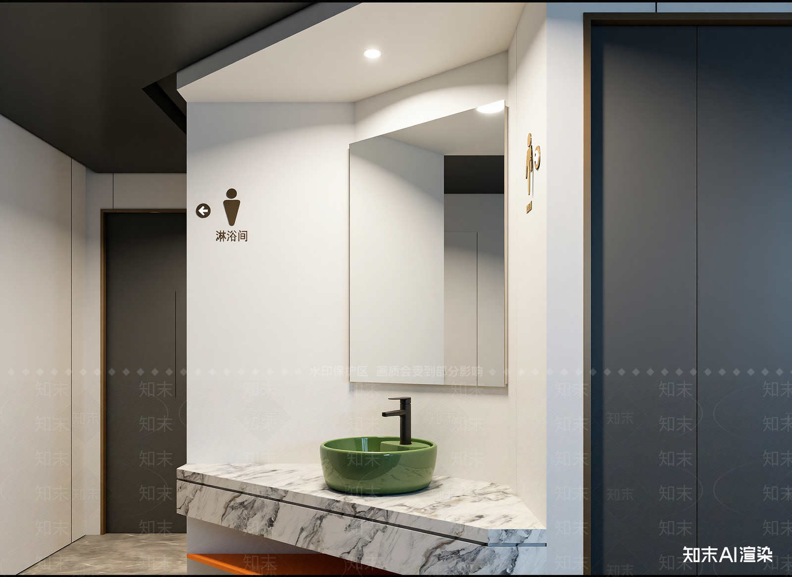 现代酒店卫生间3D模型下载【ID:1214726952】
