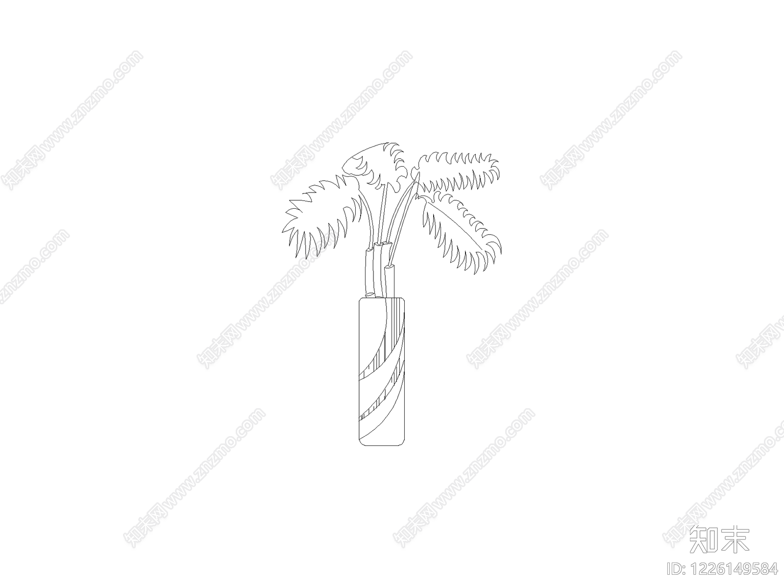 摆件cad施工图下载【ID:1226149584】