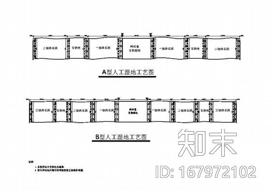 碎石床人工湿地工艺图纸施工图下载【ID:167972102】