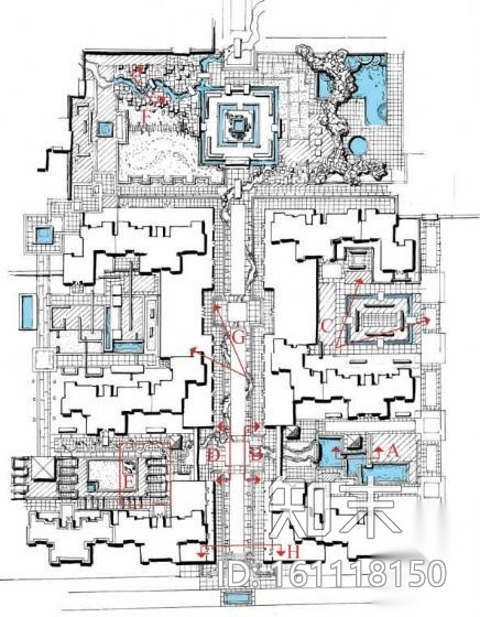 北京小区景观施工图cad施工图下载【ID:161118150】