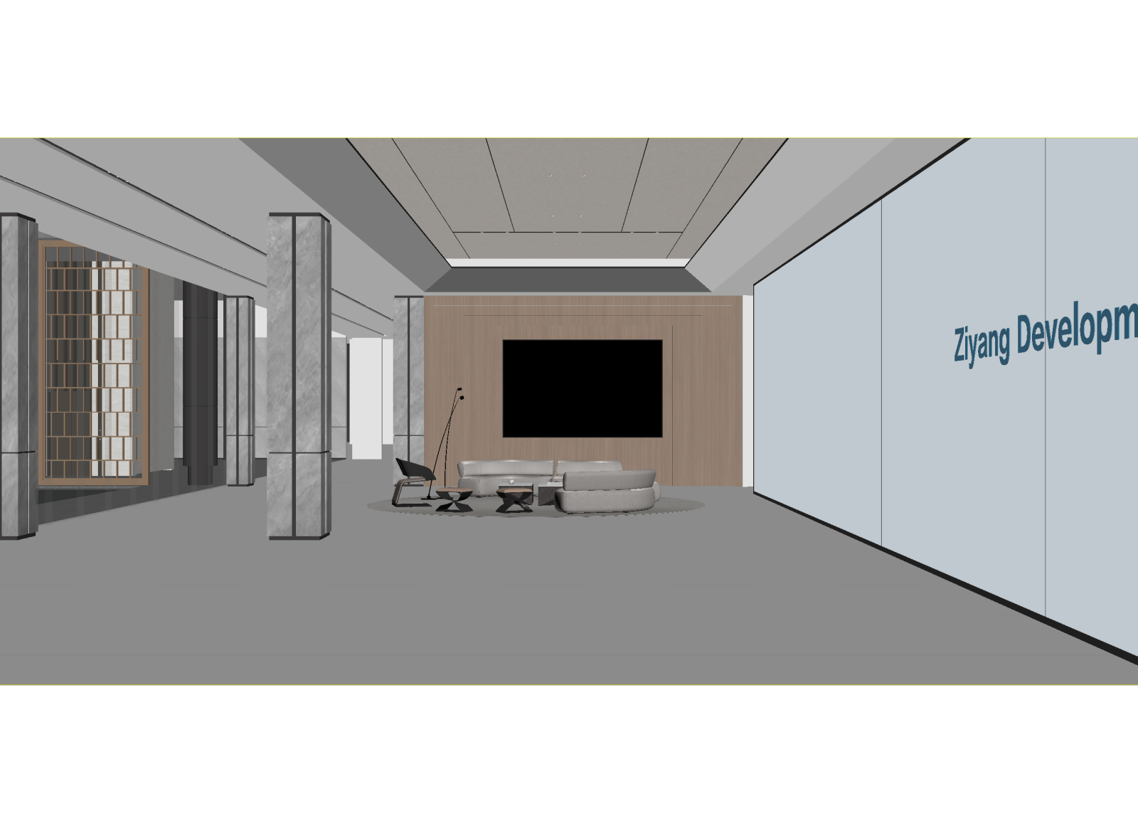 现代售楼处3D模型下载【ID:1214404908】