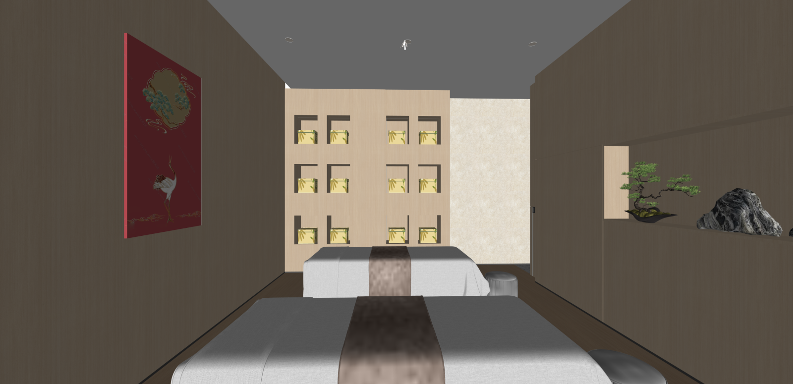 新中式其他店铺SU模型下载【ID:1215993234】