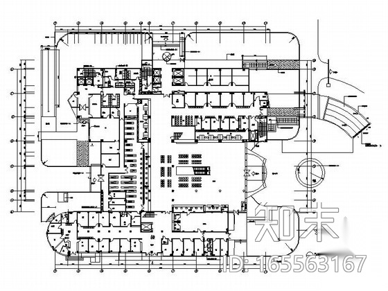 [南京]现代风格典型花园式三级甲等医院门诊综合楼装修施...cad施工图下载【ID:165563167】