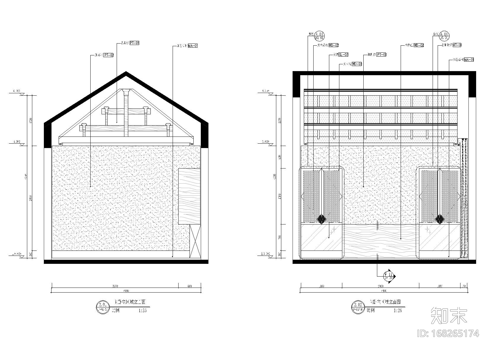 [云南]高文安-大理王宫别院上叠户型施工图cad施工图下载【ID:168265174】