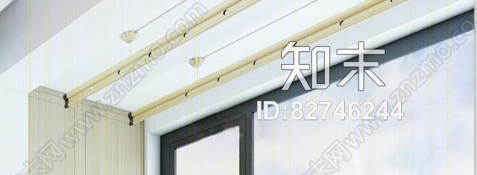 金色铁艺衣架3D模型下载【ID:82746244】