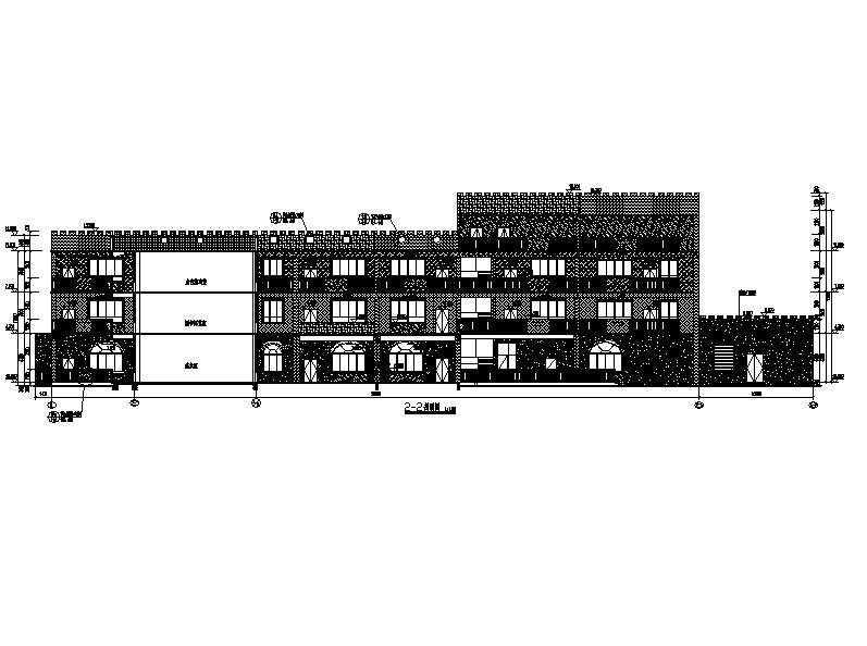 [广州]三层欧式风格涂料外墙镇级幼儿园建筑施工图施工图下载【ID:151563159】