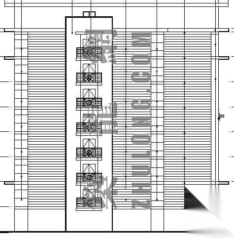 某学生公寓建筑设计方案cad施工图下载【ID:149853160】