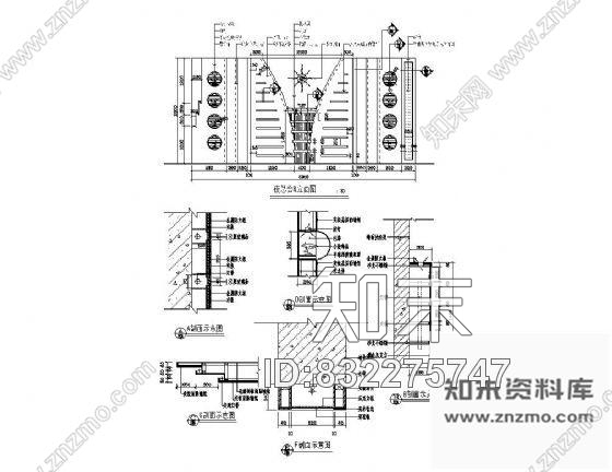 图块/节点夜总会墙面装饰详图cad施工图下载【ID:832275747】