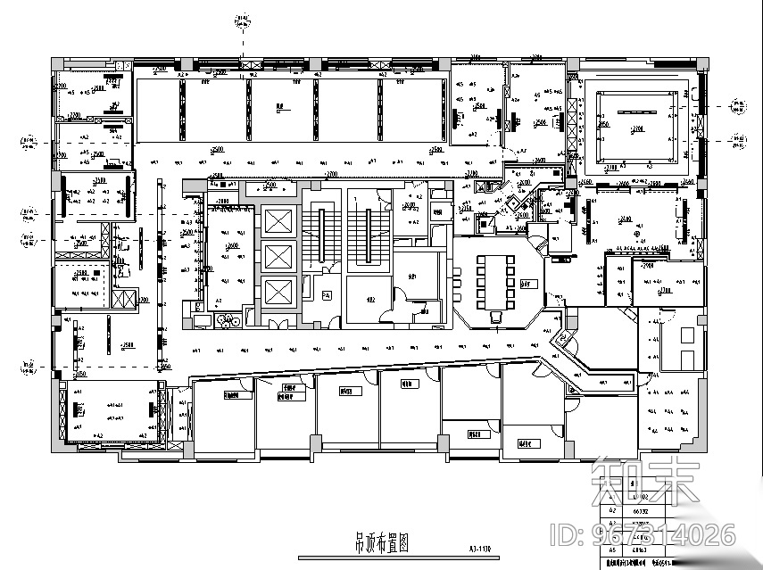 混搭风格凯隆地产办公空间设计施工图（附效果图）cad施工图下载【ID:967314026】