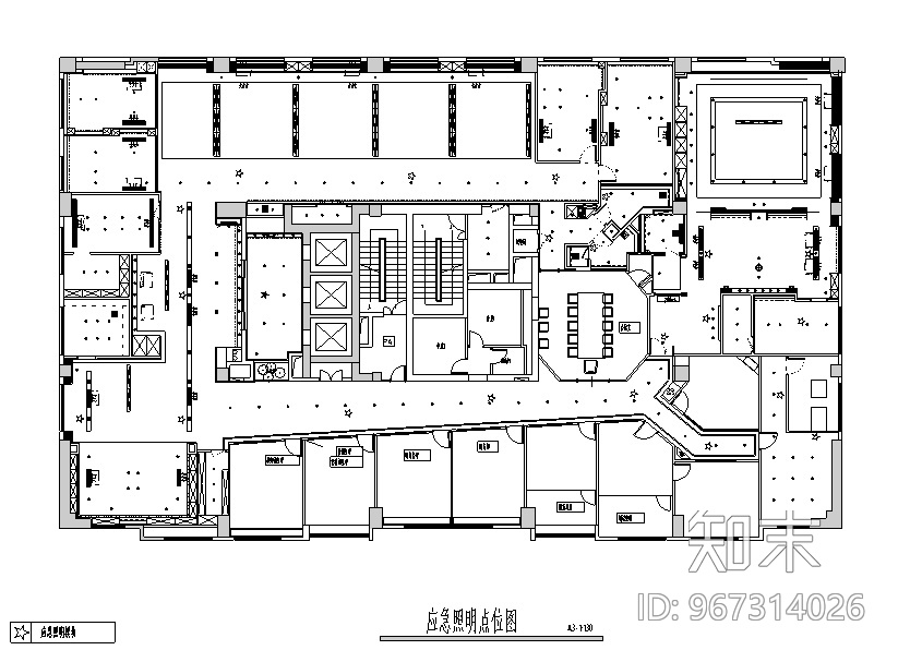 混搭风格凯隆地产办公空间设计施工图（附效果图）cad施工图下载【ID:967314026】