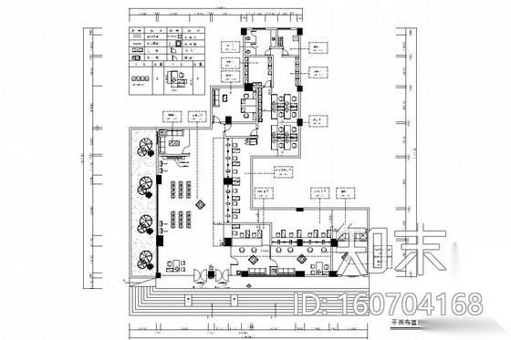 [广州]经济技术开发区社区内金融营业厅室内装修图cad施工图下载【ID:160704168】