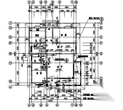 某三层别墅建筑施工图cad施工图下载【ID:149923127】