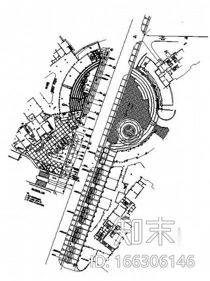 [北京]某国际社区周边商业街环境设计施工图cad施工图下载【ID:166306146】