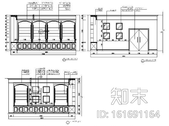 [杭州]某展厅室内装修图cad施工图下载【ID:161691164】