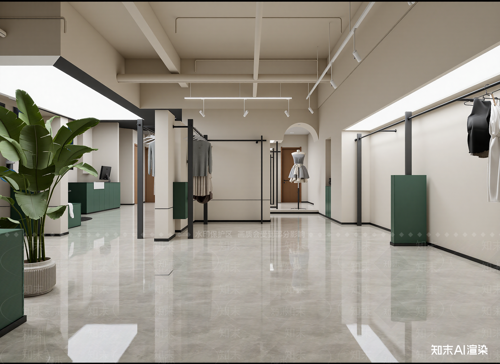 服装店3D模型下载【ID:1214078289】