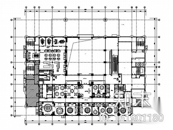 [辽宁]东北的第一家国际五星级酒店餐厅室内施工图（图纸...cad施工图下载【ID:161901180】