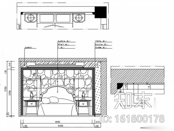 [浙江]高档小区三居室室内设计CAD施工图（含效果）cad施工图下载【ID:161800178】